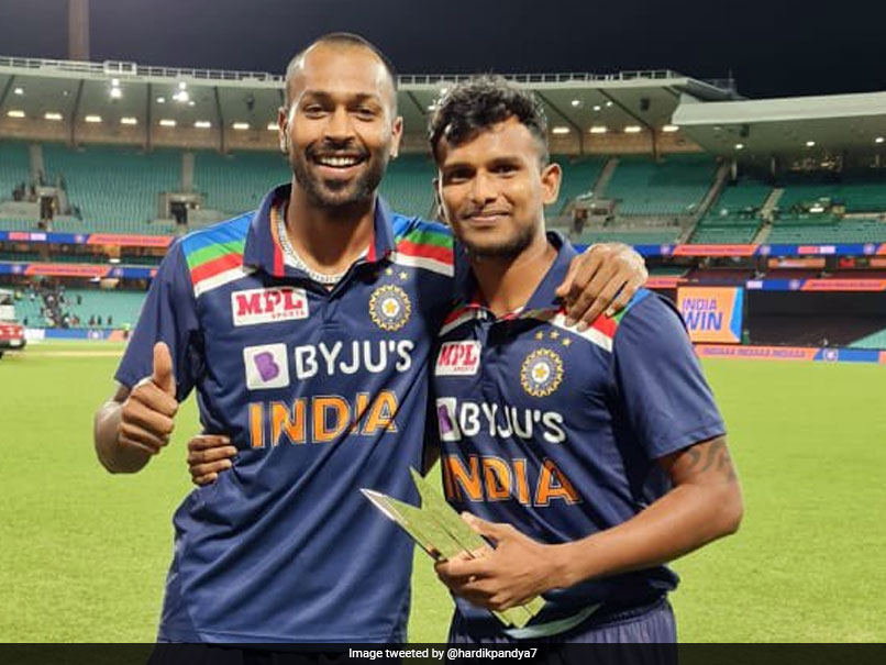 Australia vs India: Hardik Pandya Hands Man Of The Series Award To "Outstanding" T Natarajan