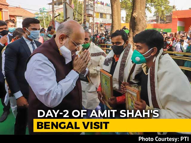 Amit Shah's Mega Road Show Today In West Bengal
