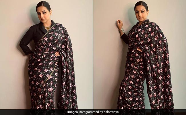 Vidya Balan Slays In A Floral <i>Saree</i> That Is Prettier Than Any Garden