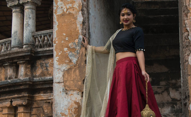 Give A Chic Spin To Your Ethnic Style With These Sparkly Skirts
