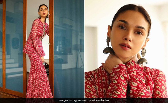Aditi Rao Hydari&rsquo;s Fusion <i>Sharara</i> Is A Winner This Party Season