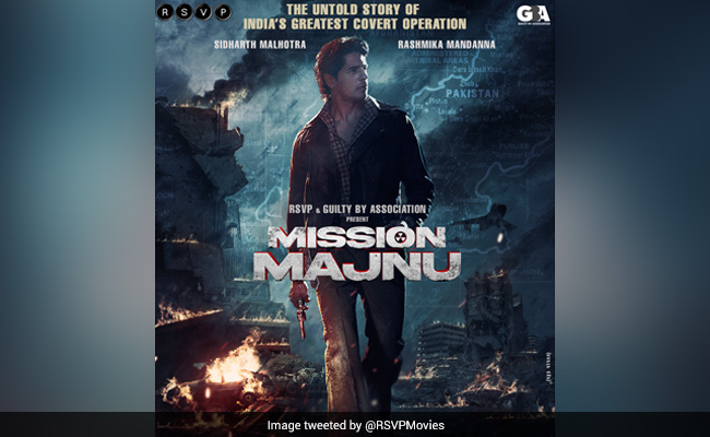 सिद्धार्थ मल्होत्रा और रश्मिका मंदाना की फिल्म 'मिशन मजनू' का पोस्टर रिलीज, वास्तविक घटनाओं पर आधारित है फिल्म
