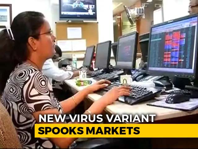 Sensex, Nifty Tumble As New COVID-19 Strain Spooks Investors