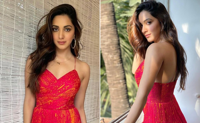 All Eyes Are On Kiara Advani's Colour Pop Strap Dress In Vibrant Pink And Orange