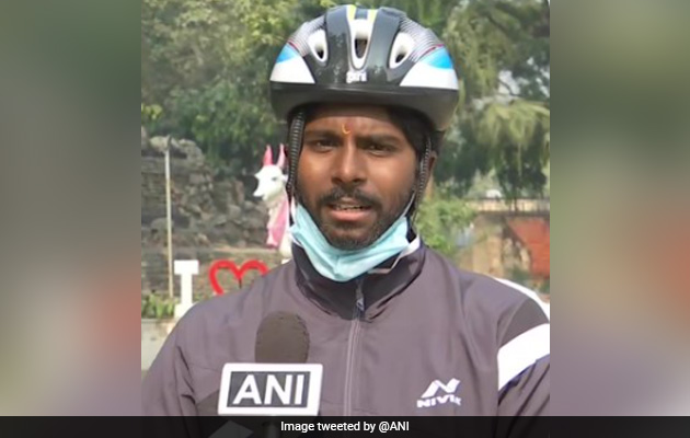 Hyderabad Man Anand Goud Cycles 1,550 Km To Delhi In 7 Days In Hope For New Record