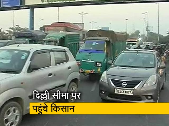 दिल्ली-यूपी बॉर्डर पर जुटे किसान, लंबे जाम से लोग परेशान