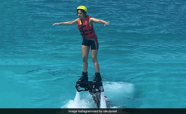 Rakul Preet Singh Describes Flyboarding Experience In Maldives With ROFL Caption