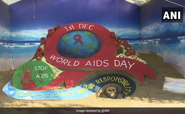 World Aids Day 2020: विश्व एड्स दिवस पर जागरूकता फैलाने के लिए ओडिशा के सैंड आर्टिस्ट ने बनाई कलाकृति