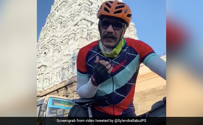 Railway Top Cop Pedals 600-Kilometre To Promote Cycling