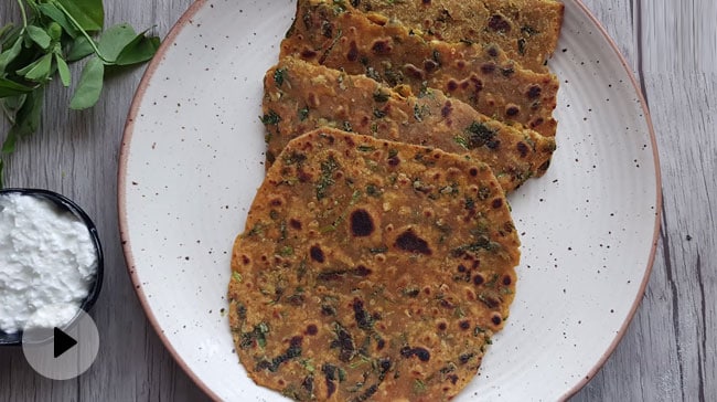 मल्टीग्रेन मेथी थेपला Recipe