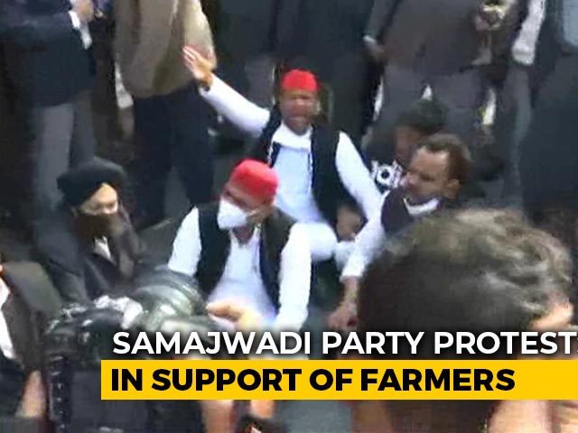 Akhilesh Yadav Detained From Sit-In Near His Home To Protest Farm Laws