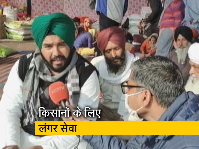 गाजीपुर बॉर्डर पर जारी है किसानों के लिए लंगर सेवा