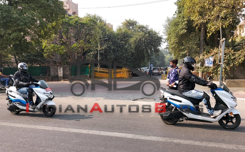 Suzuki Burgman Street Electric Version Spotted Testing