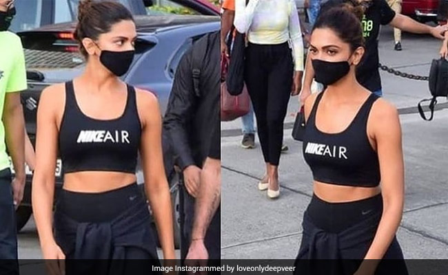 Deepika Padukone Goes Back To Black In A Sporty Cool Athleisure Look