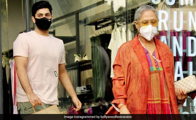 Jaya Bachchan And Grandson Agastya Nanda's Day Out In Mumbai. See Pics