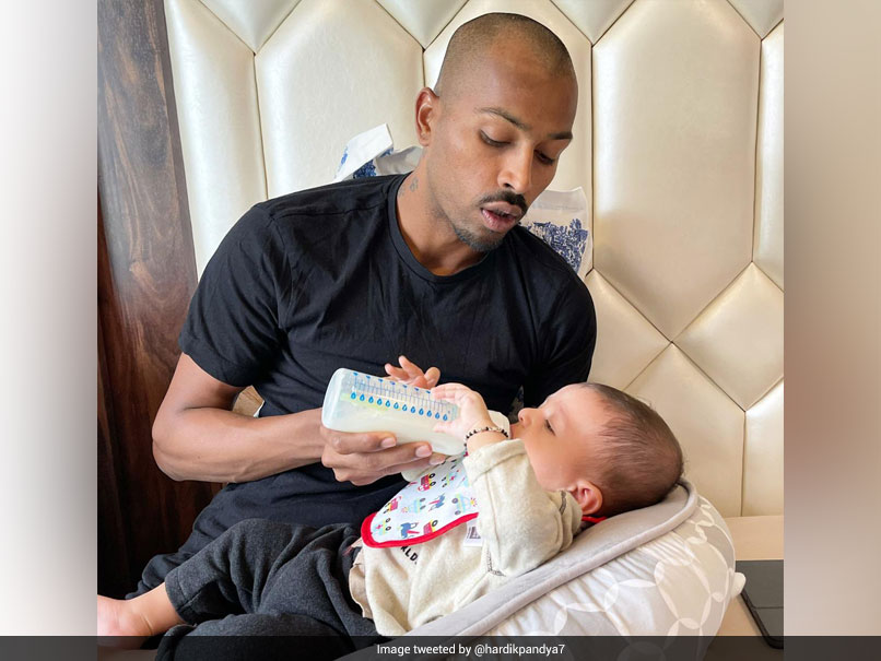 "From National Duty To Father Duty": Hardik Pandya Shares Adorable Pic With Son Agastya