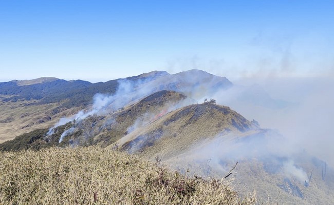 "Unfortunate": Huge Wildfire At Dzuko Valley At Manipur-Nagaland Border