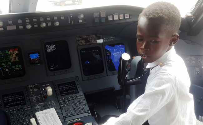 Seven-Year-Old Who Adores Elon Musk Is Sensation On Ugandan Aviation Scene