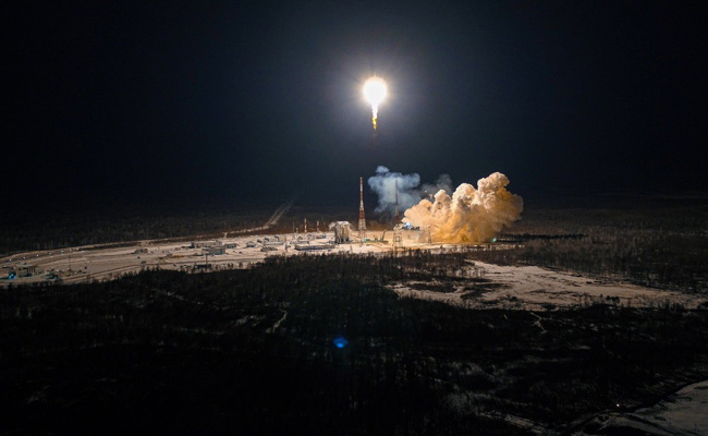 Russia Launches UK Telecom Satellites In Space