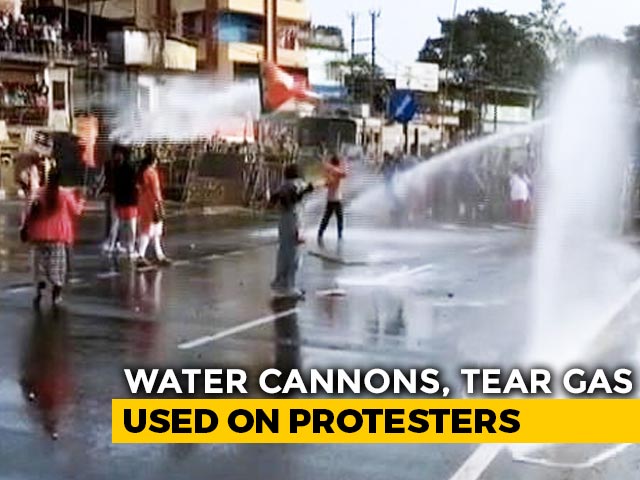 Clashes at BJP Rally In Bengal's Siliguri