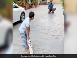 यूसुफ पठान के बेटे ने मारा शॉट, कार पर लगी गेंद, इरफान बोले - 'गाड़ी खतरे में...' - देखें Video यूसुफ पठान के बेटे ने मारा शॉट, कार पर लगी गेंद, इरफान बोले - 'गाड़ी खतरे में...' - देखें Video