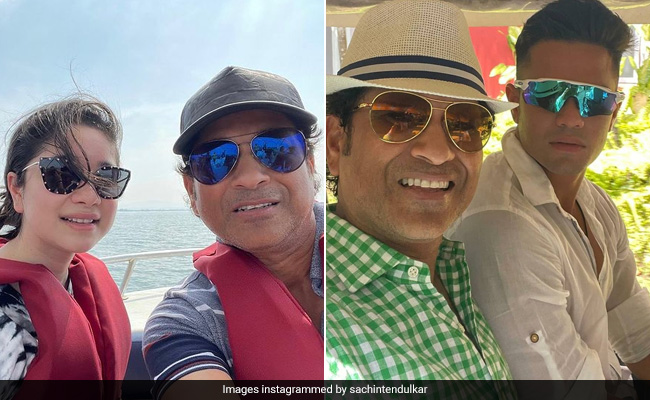 सचिन तेंदुलकर ने बेटी सारा के साथ तस्वीर शेयर कर लिखा मजेदार Caption