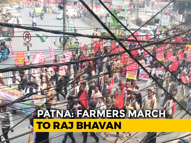 Thousands March To Governor's House In Patna, Demand Farm Laws Scrapped