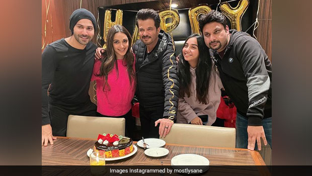 Anil Kapoor Cuts 64th Birthday Cake With Wife And Actors Kiara Advani And Varun Dhawan (See Pics)