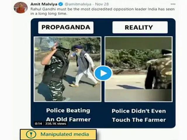 Twitter Flags BJP's Amit Malviya's Tweet As "Manipulated Media"