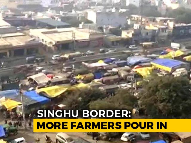 More Farmers Pour In To Join Protest At Delhi's Singhu Border