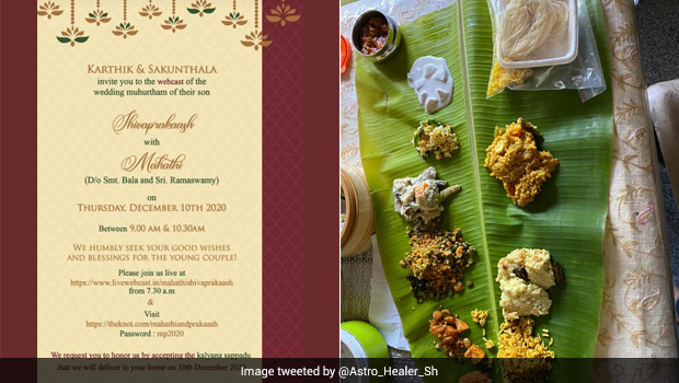 Tamil Family Sends Over Food For Online Wedding Attendees, Tweet Goes Viral