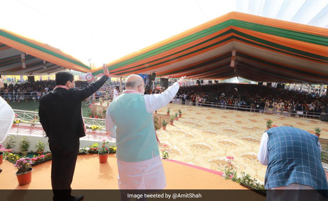 Assam Launches Projects Worth Rs 755 Crore In Presence Of Amit Shah
