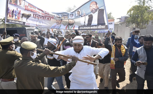 UP Congress Chief, Party Workers Arrested For Taking Out March Without Permission: Police