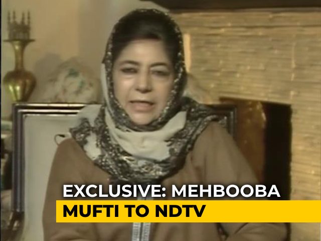 "Won't Fight Elections Till Article 370 Restored": Mehbooba Mufti To NDTV