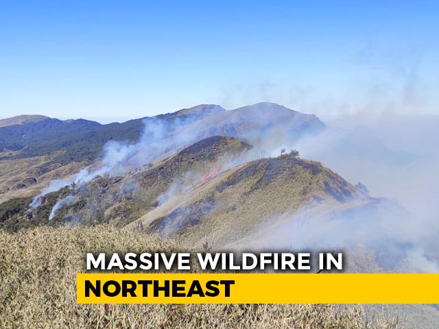 Dzuko Wildfire At Manipur Border Raging, Choppers, NDRF Teams Rushed