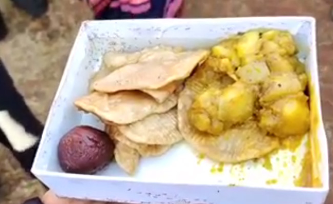 छत्तीसगढ़ : जशपुर में CM भूपेश बघेल के कार्यक्रम में बांटा गया चीटियों वाला खाना