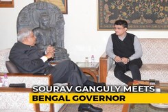Sourav Ganguly Meets Bengal Governor, Invites Him To Eden Gardens Sourav Ganguly Meets Bengal Governor, Invites Him To Eden Gardens