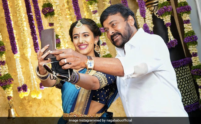 Trending: Pics From Niharika Konidela And Chaitanya JV's Pre-Wedding Festivities, Featuring Chiranjeevi