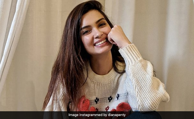 Diana Penty Embraces Sweater Weather In An 'Ugly' Christmas Sweater