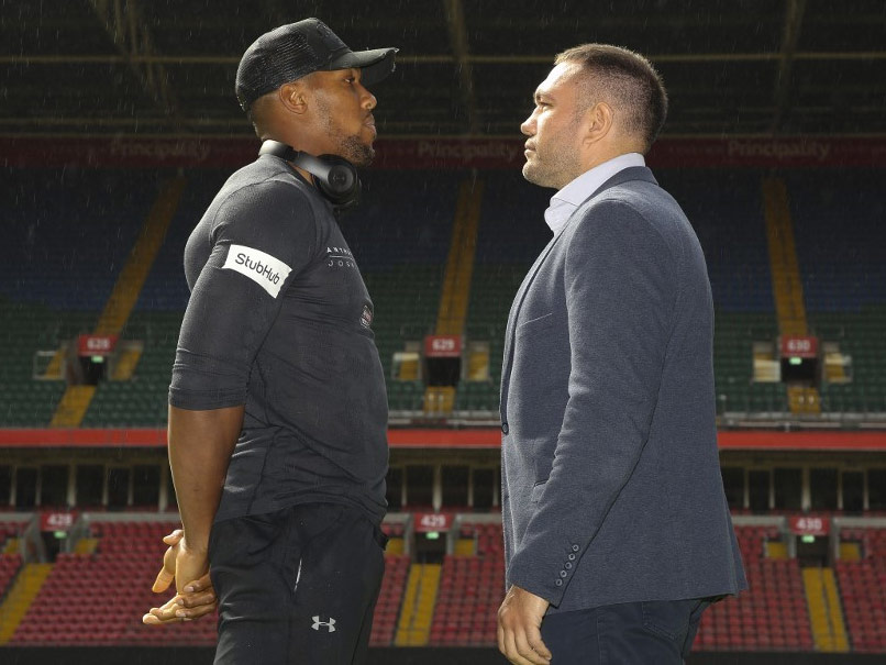 Anthony Joshua, Kubrat Pulev Clash At Fiery Weigh-In For Wembley Showdown