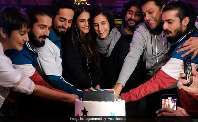 Ayushmann Khurrana And Vaani Kapoor Wrap <i>Chandigarh Kare Aashiqui</i>. See Pics
