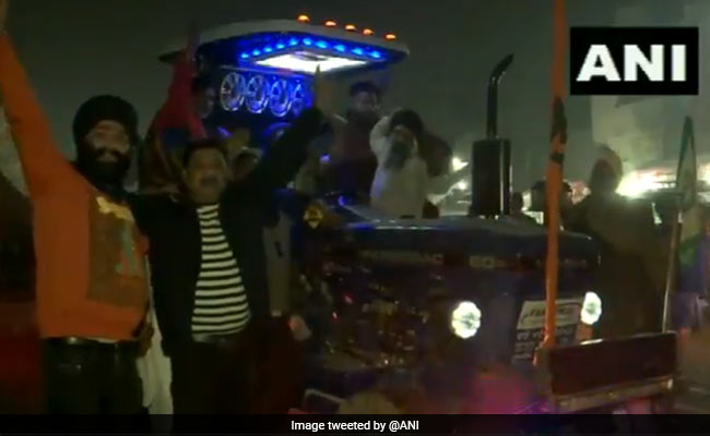Farmers Add Music To Long Days Of Protest, Install DJ System On Tractor
