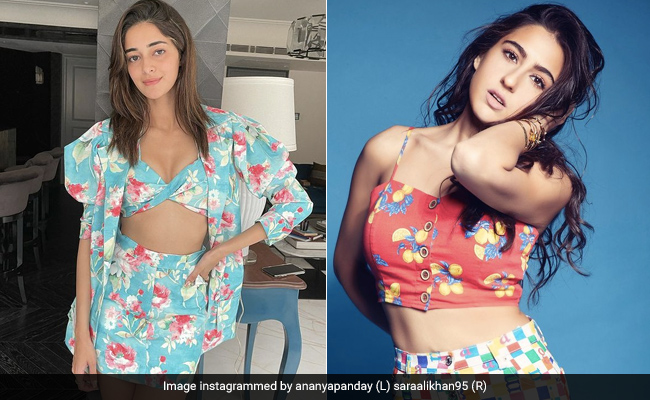 In Colourpop Outfits, Sara Ali Khan, Ananya Panday Brighten Up Our Feed