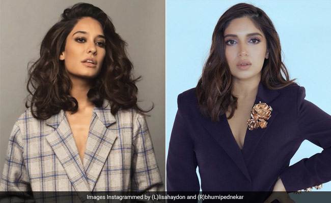 Bhumi Pednekar And Lisa Haydon Ace Power Dressing In Stylish Pantsuits