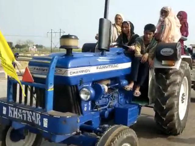 Women Take The Wheel In Haryana To Lead Tractor Rally Against Farm Laws