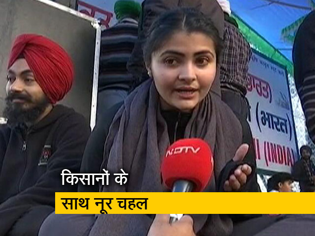 किसानों के कार्यक्रम में पहुंचीं पंजाबी सिंगर नूर चहल, बोलीं- मैं अपने जमीर के लिए आई हूं