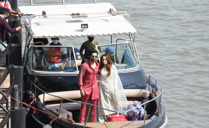 Mumbai, Please Welcome Newlyweds Varun Dhawan And Natasha Dalal. See Pics
