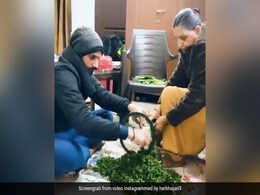 हरभजन सिंह मम्मी के साथ यूं सरसों का साग काटते आए नजर, फैन्स बोले- इसे कहते हैं पंजाब का मुंडा...Video हरभजन सिंह मम्मी के साथ यूं सरसों का साग काटते आए नजर, फैन्स बोले- इसे कहते हैं पंजाब का मुंडा...Video