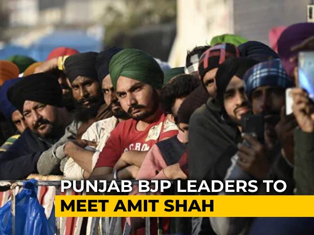 Punjab BJP Leaders To Meet Amit Shah Ahead Of Talks With Farmers Tomorrow