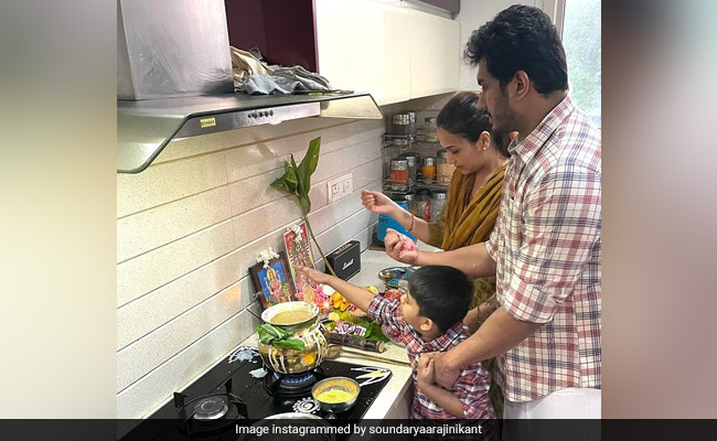 Pongal 2021: Soundarya Rajinikanth Shares Pics From  Festivities